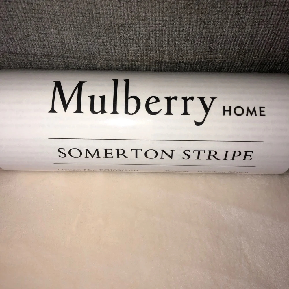 Anthropologie x Mullberry Home Somerton Stripe Wallpaper Green Wall Art Mural